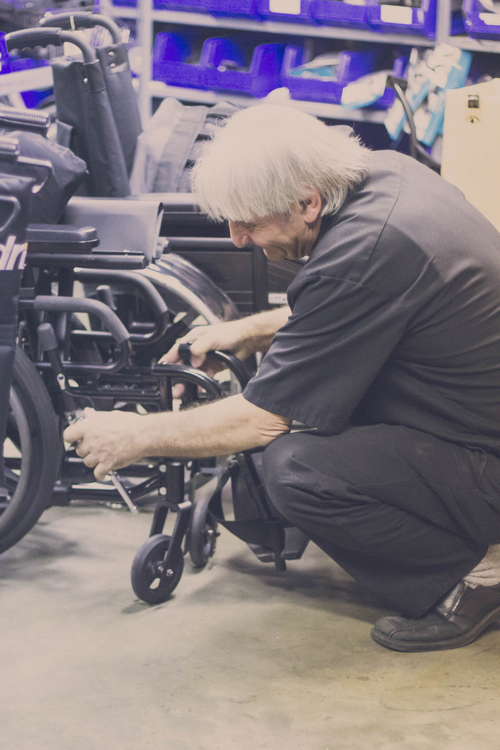 When choosing a wheelchair, ake close measurements to make sure the fit is right.